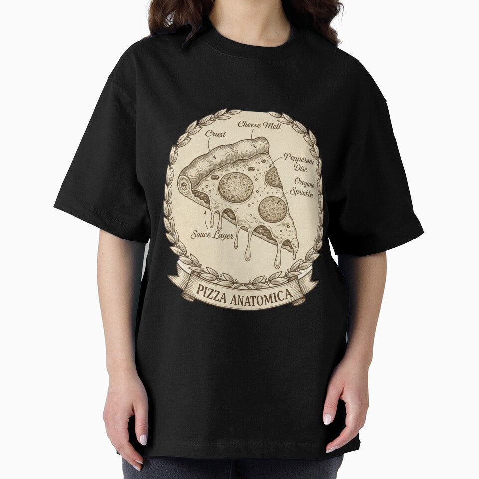 Pizza Anatomica — Vintage Scientific Diagram by magiquecreations