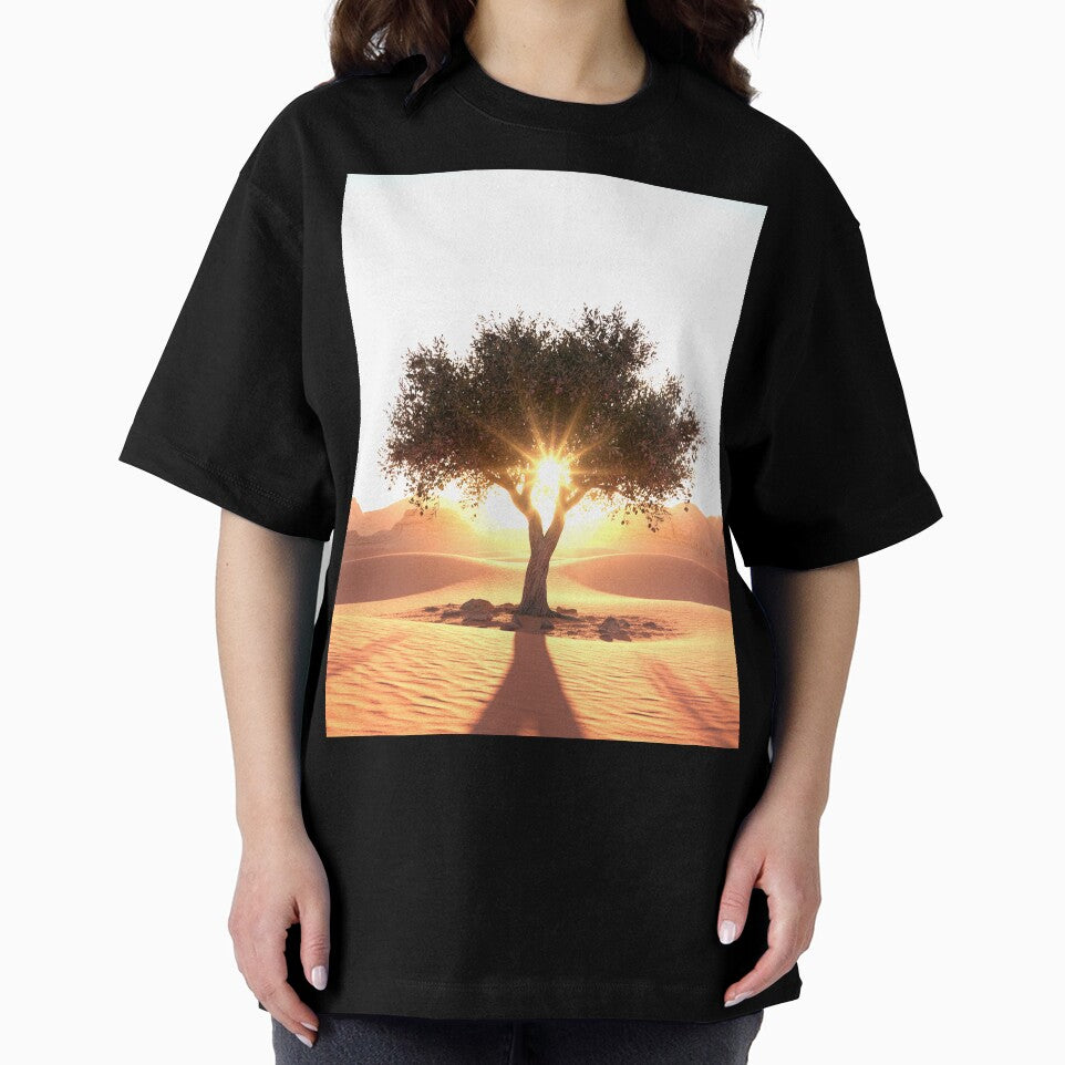 The Rising Sun and the Desert Olive Tree by MariaTheExpert