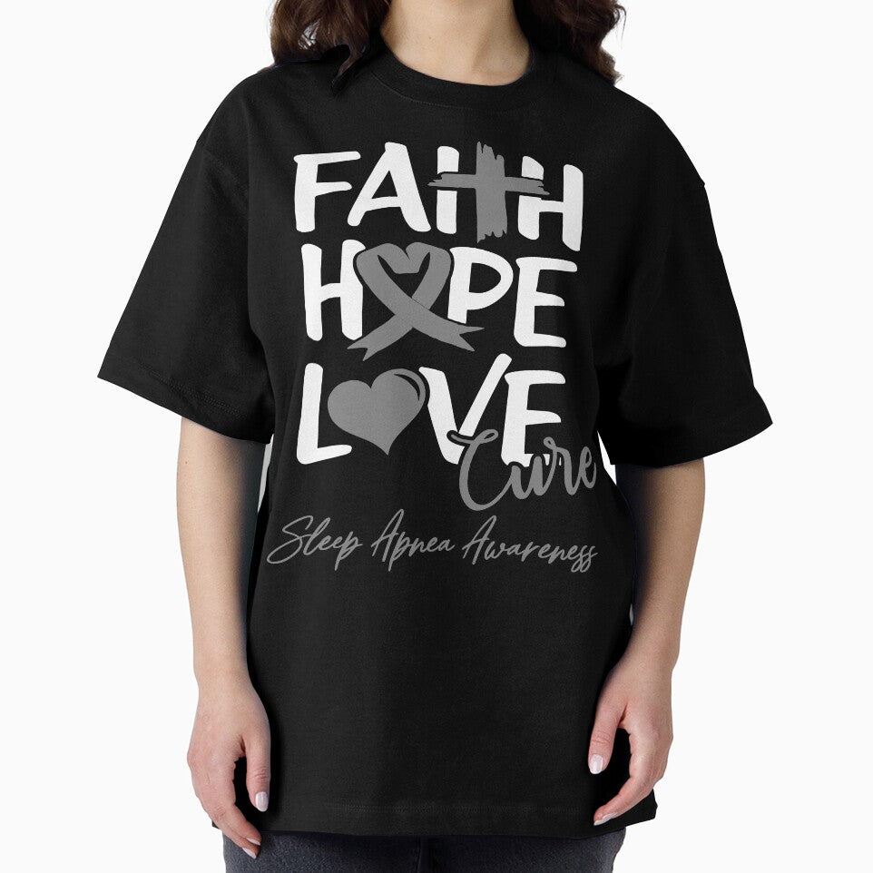 Faith Hope Love Cure Sleep Apnea Awareness by Grooffos