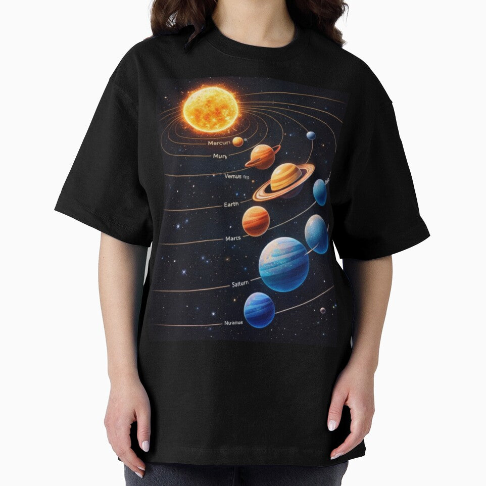 Solar System Minimal Space Art by Bizertart