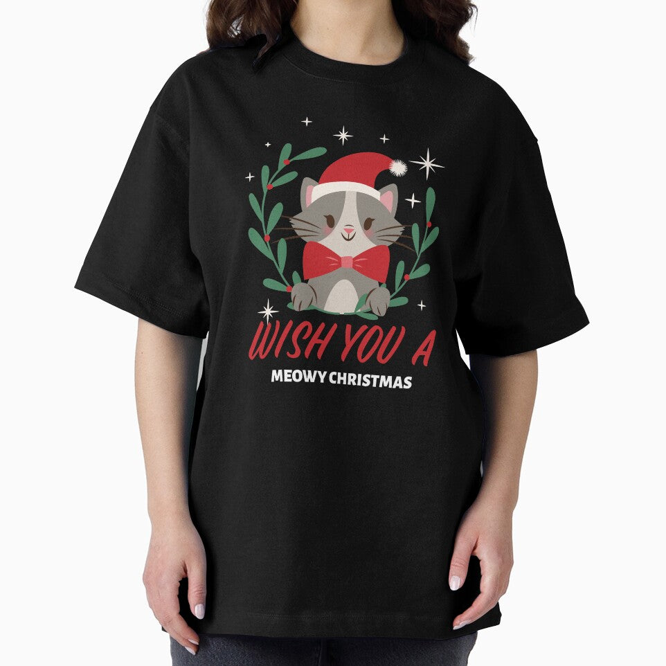 Wish u a Meowy Christmas Cat lover Christmas, Cat Christmas by Happy-PrintZ