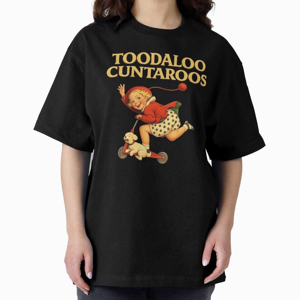 Toodaloo Cuntaroos, Funny Retro Kid Scooter Dog Animal Quote Vintage by playrify