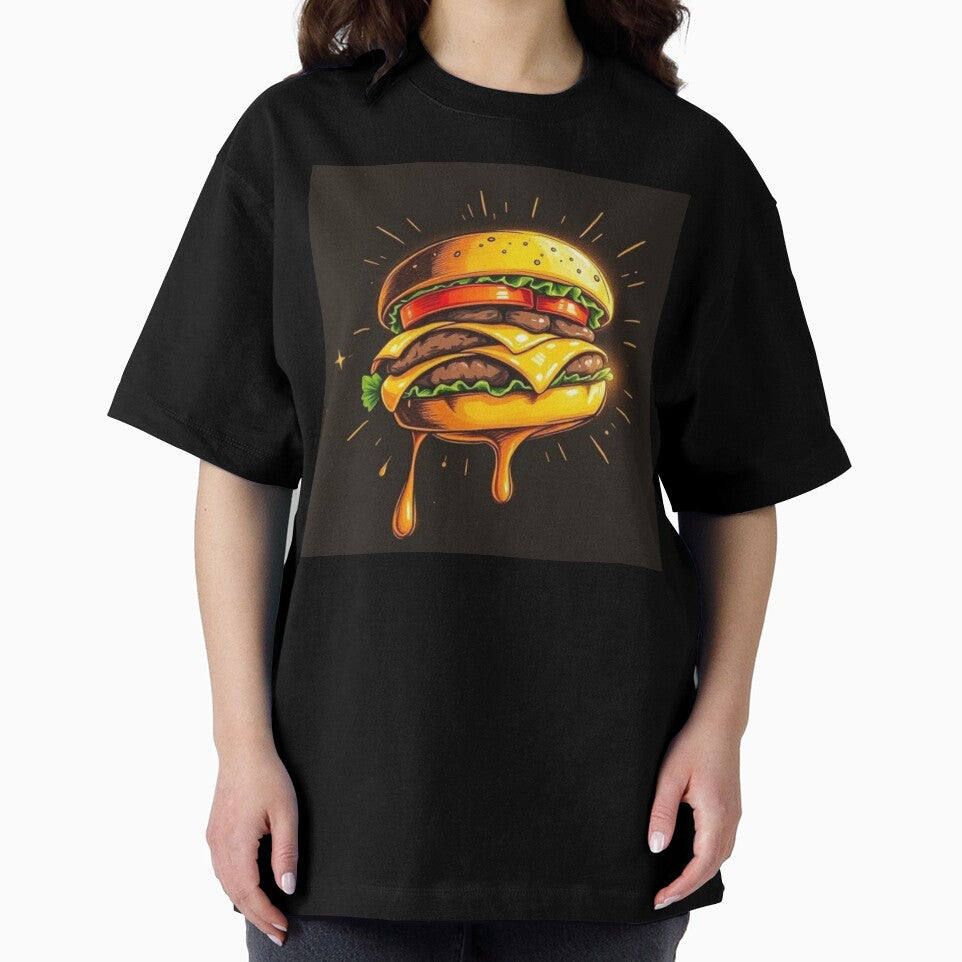 Tasty Burger  Cartoon Style Artwork by NivyasArtistry