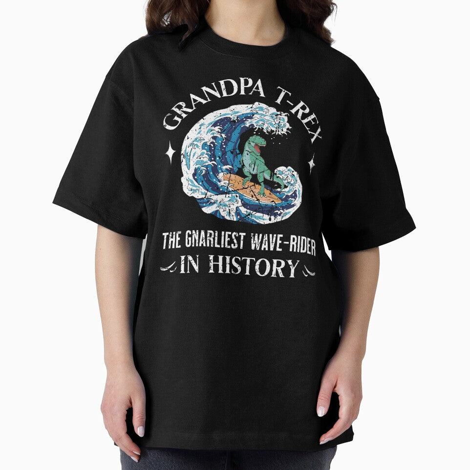 Surfing Grandpa T-Rex the Gnarliest Wave-Rider in History by Betsytiptoe