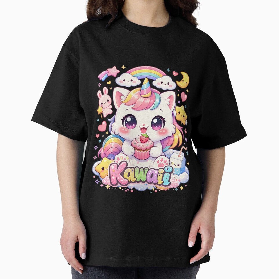 Kawaii Unicorn Kitten Cupcake – Cute Chibi Pastel Cat Design by R&K Creative Co.