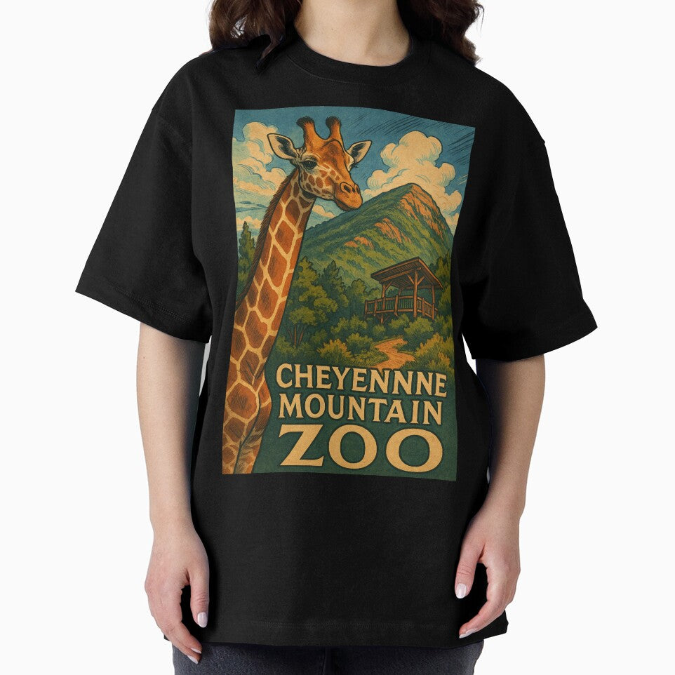 Cheyenne Mountain Zoo Giraffe and Overlook Pavilion Scene by Aryabek