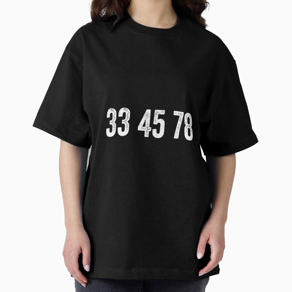 Vinyl Records and Vinyl Collector Gifts Co. 33 45 78 RPM Vinyl Lover Unisex-Adults, Unisex-Kids Black Small Solid Crew Neck Short Sleeve by AlanYYoder