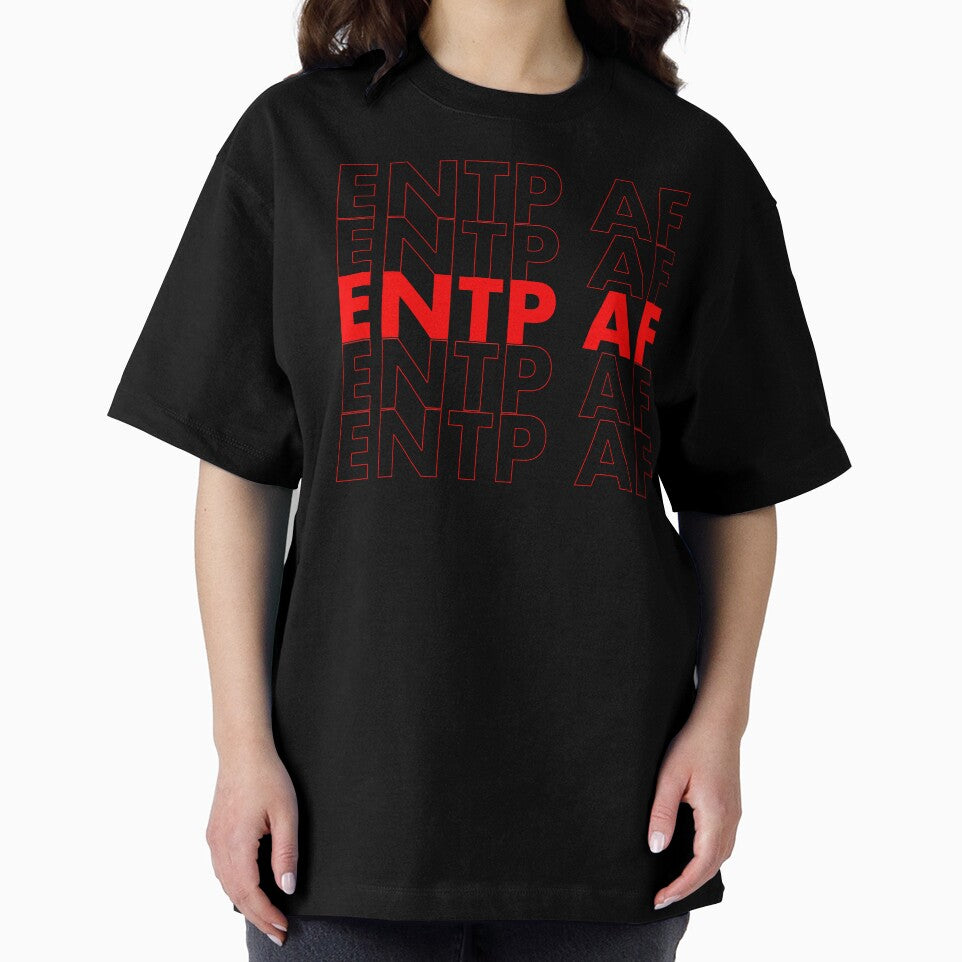 ENTP AF Red Personality MBTI Funny Shirt by FanaticTee