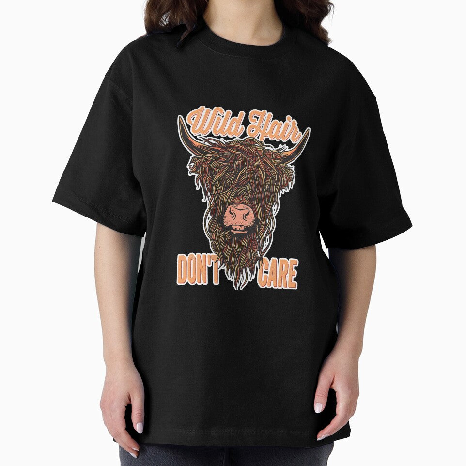 Highland Cow Lover Funny Wild Hair by SkyCloudBlue