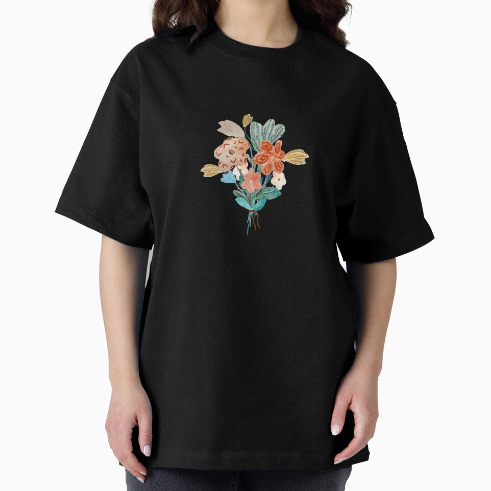 Bouquet flower texture colored sketch a watercolor black by Yana Mustafina | Boho Soulful Designs
