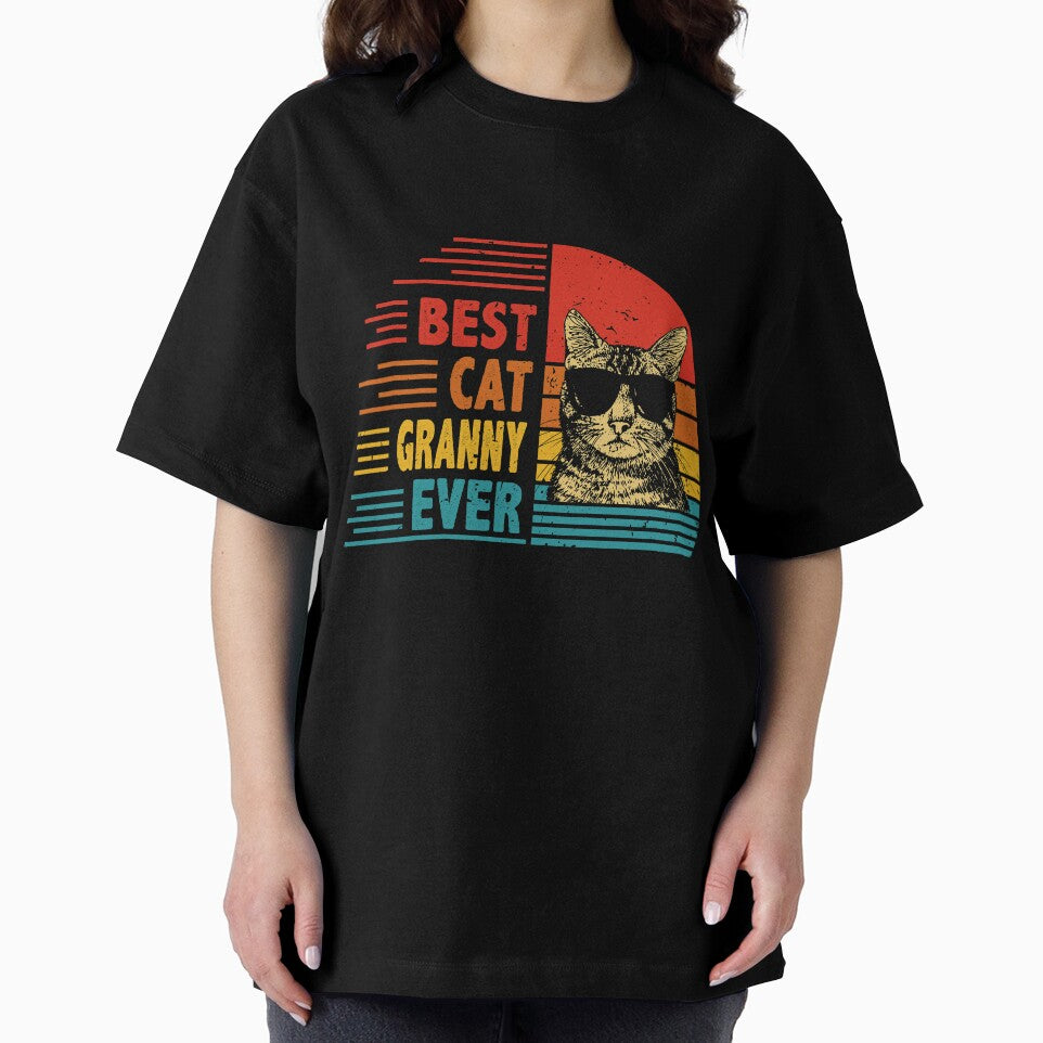 Vintage Retro Best Cat Granny Ever Funny Cat Lover Mother's Day Gift by EdwinaEmmanoiCo