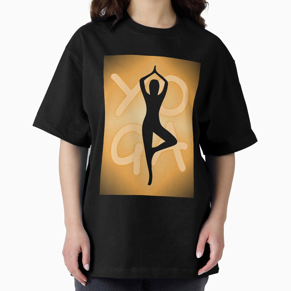 Yoga Pose Neon Orange Yoga Lettering by SoccaTamam