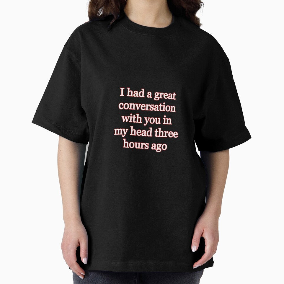 Had a Great Conversation With You in My Head Introvert Funny Quote Design | Social Anxiety Humor | Relatable Quiet People Aesthetic by IntrolyxenShop