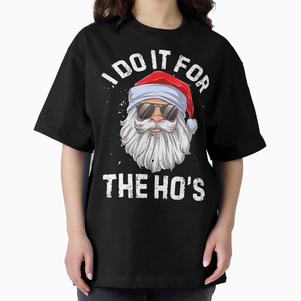 I Do It For The Ho's Funny Inappropriate Christmas 	 Short Sleeve Santa by bielkesicade
