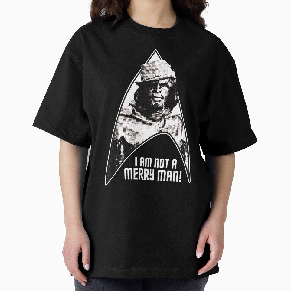 I Am Not A Merry Man! 008 Black and White by DesignByMcEvoy