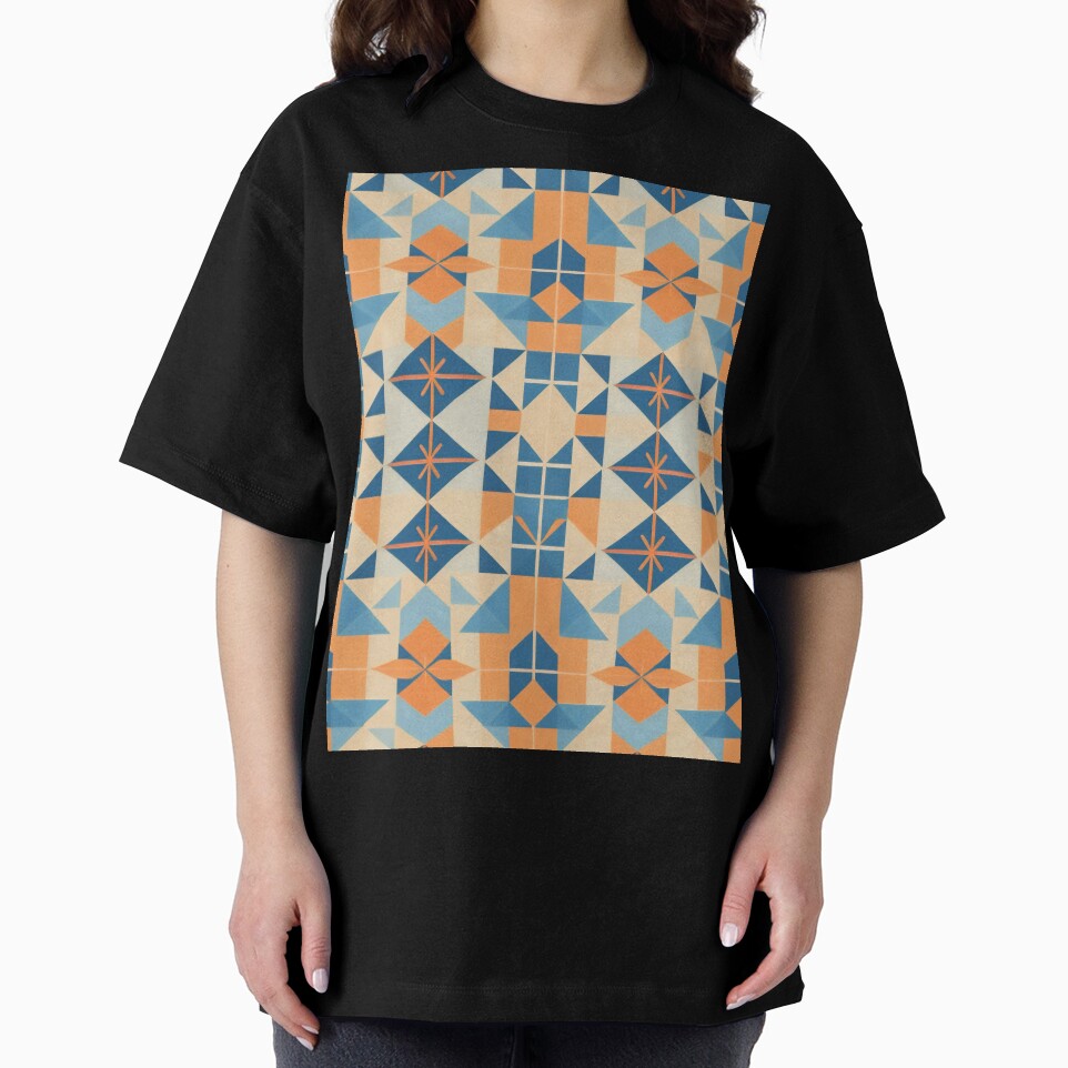 azulejos modern geometric pattern by jkrphoto