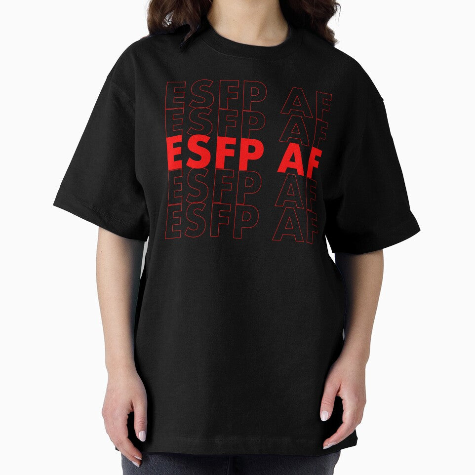 ESFP AF Red Personality MBTI Funny Shirt by FanaticTee