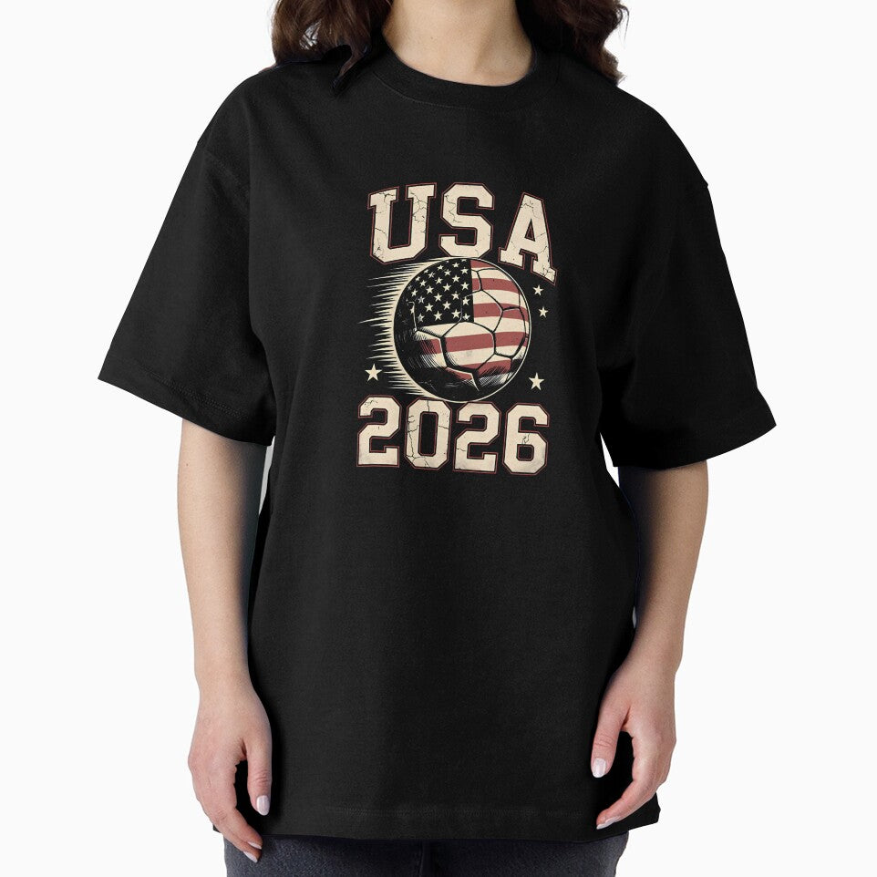 USA Soccer World Cup 2026 American Fan T-Shirt_88555733 by RKdrawings