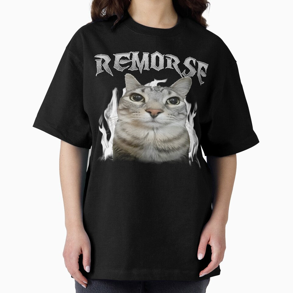 Remorse Funny Staring Cat by MemishDesign