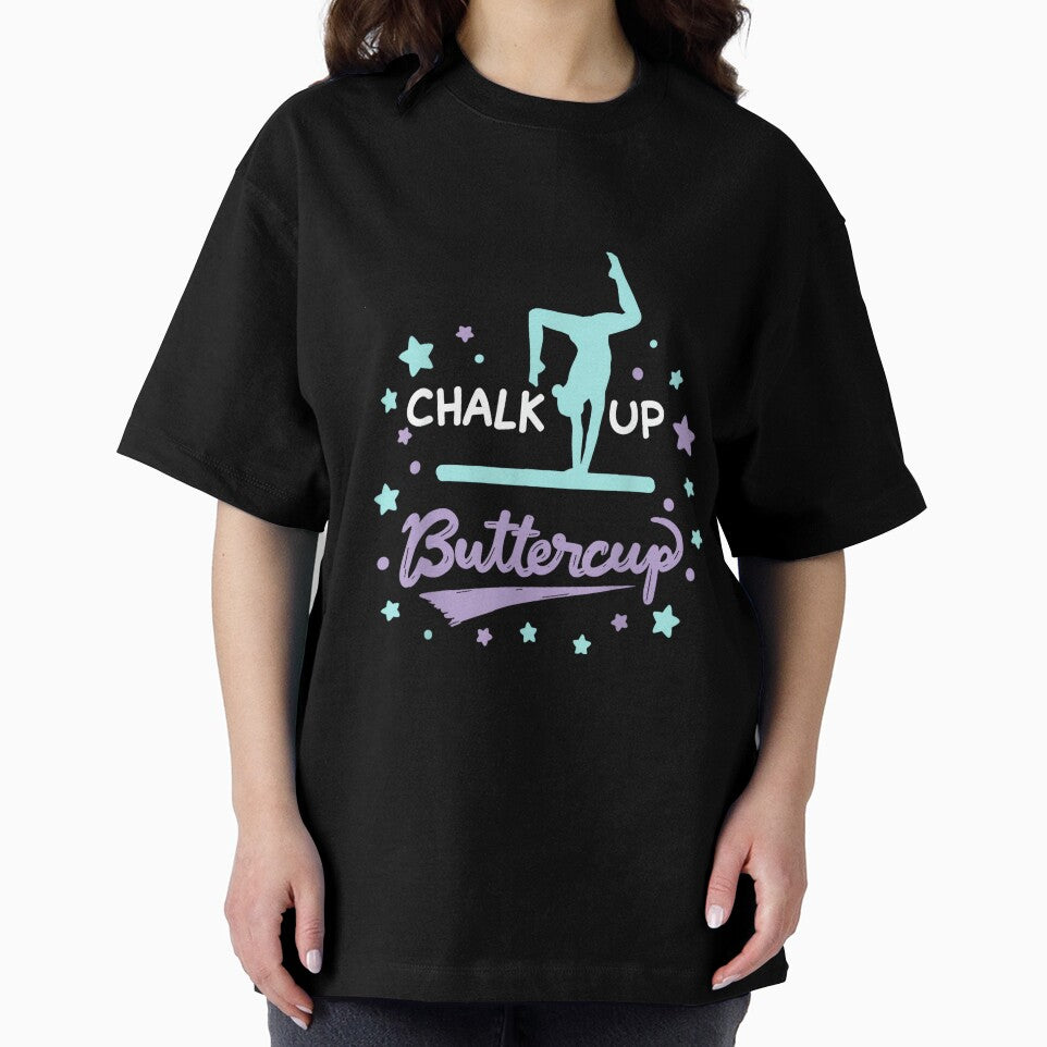 Chalk Up Buttercup Funny Girls Gymnastics Gymnast Joke Tee by JoyJRamos