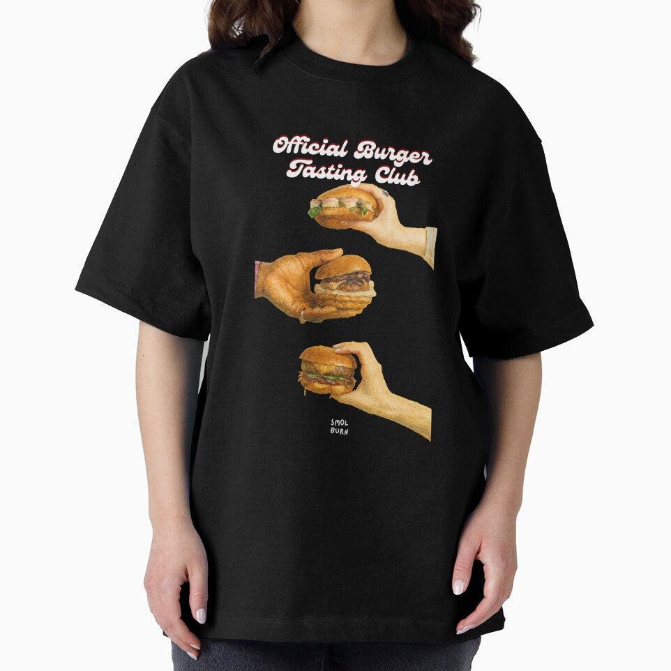 Official Burger Tasting Club – Funny Foodie Friends Design for Burger Lovers by smolburndesign