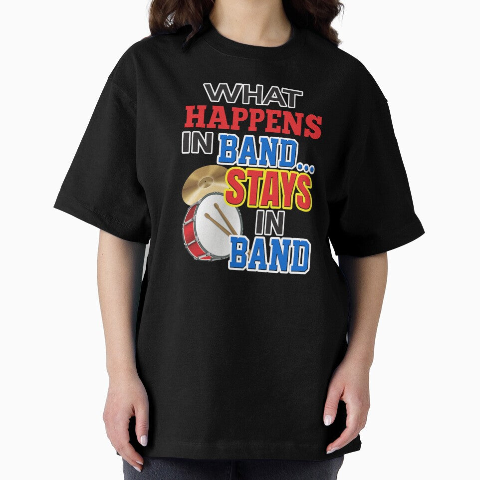 'What Happens In Band…Stays In Band' (Black) by The Button Gal