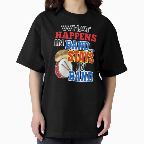 'What Happens In Band…Stays In Band' (Black) by The Button Gal