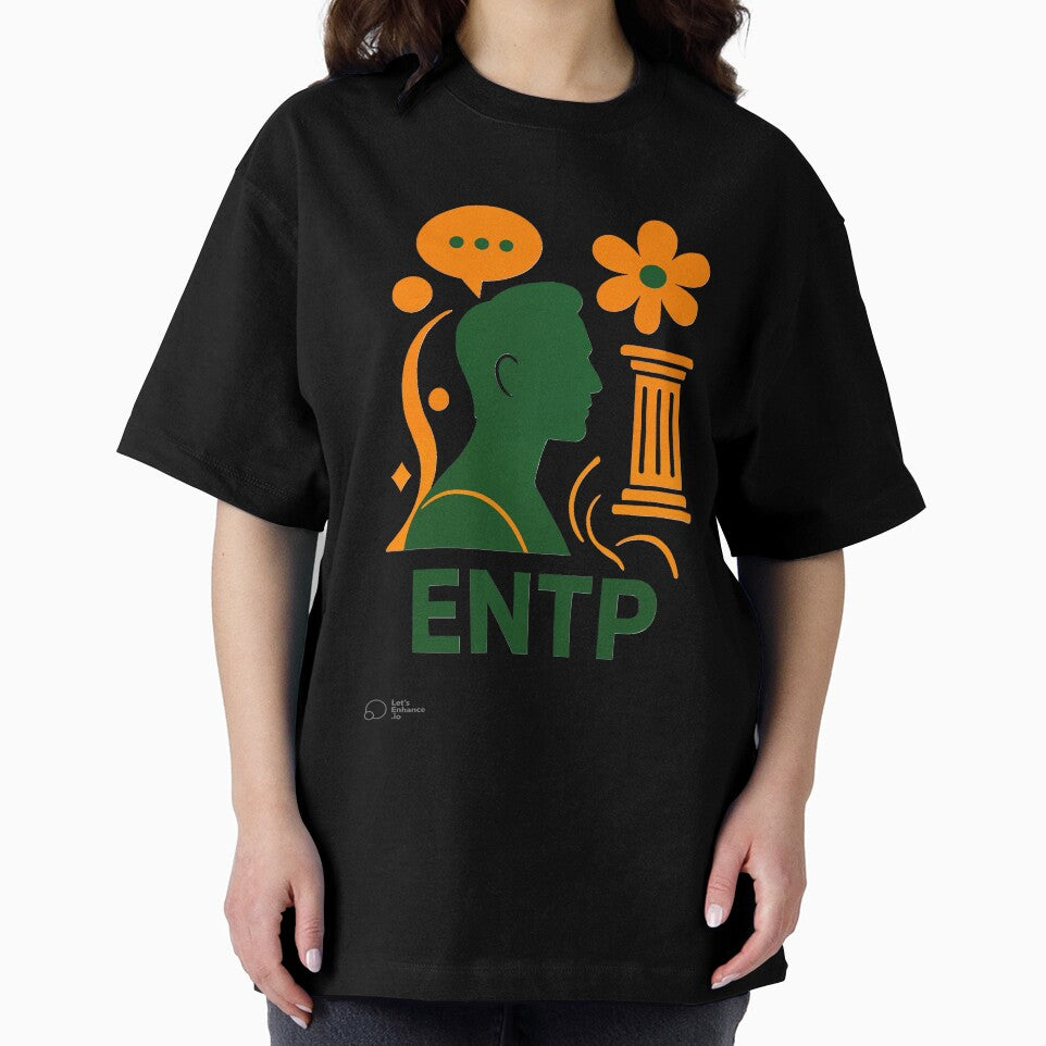 ENTP Personality Abstract Art – MBTI Design (Center Print) by W-Rm