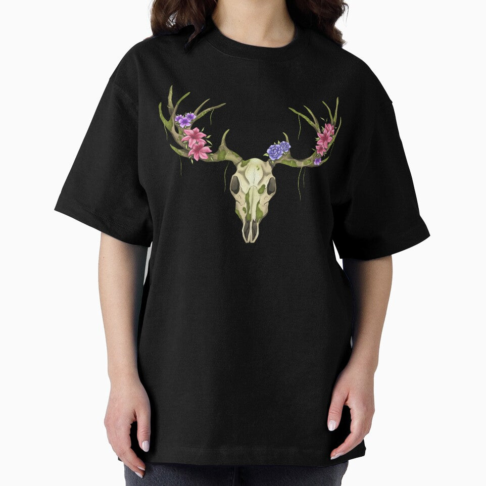 Overgrown Mossy Deer Skull by TesseractCreate