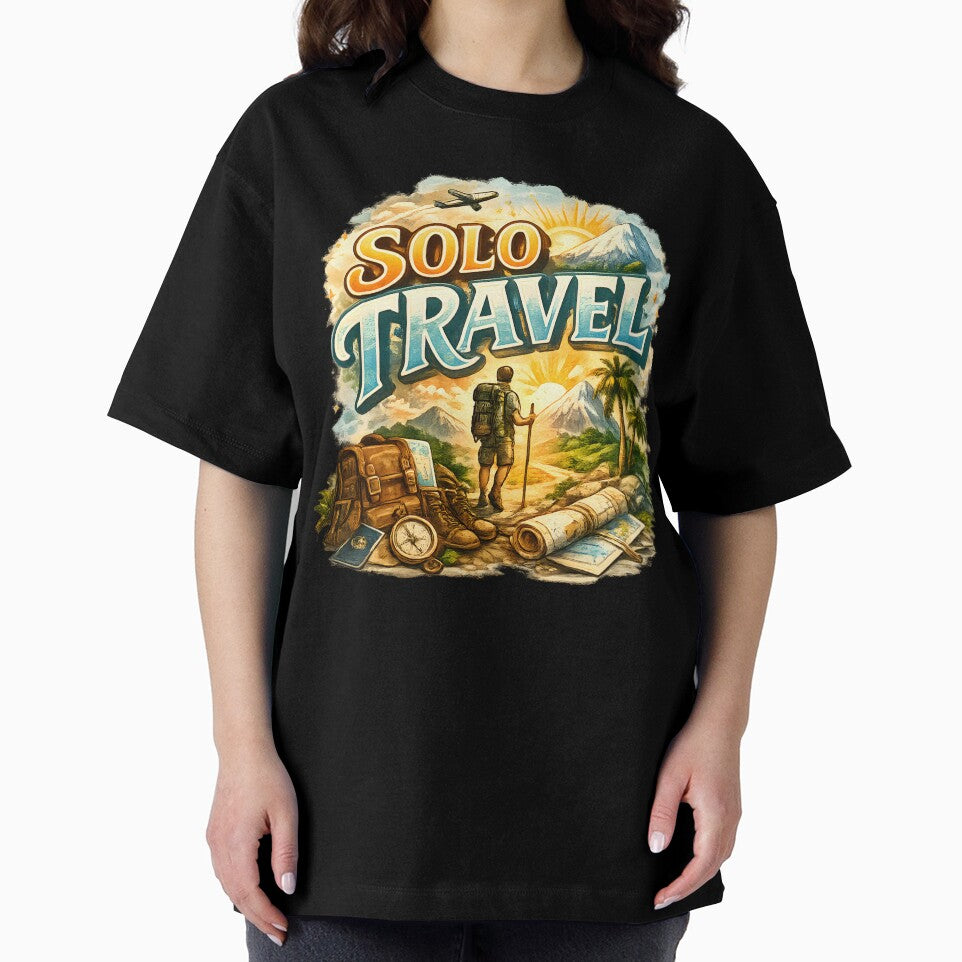 Cute Solo Travel Art Traveling Wanderlust Art Perfect Tote Bag Gift Idea by Divakar Fashion