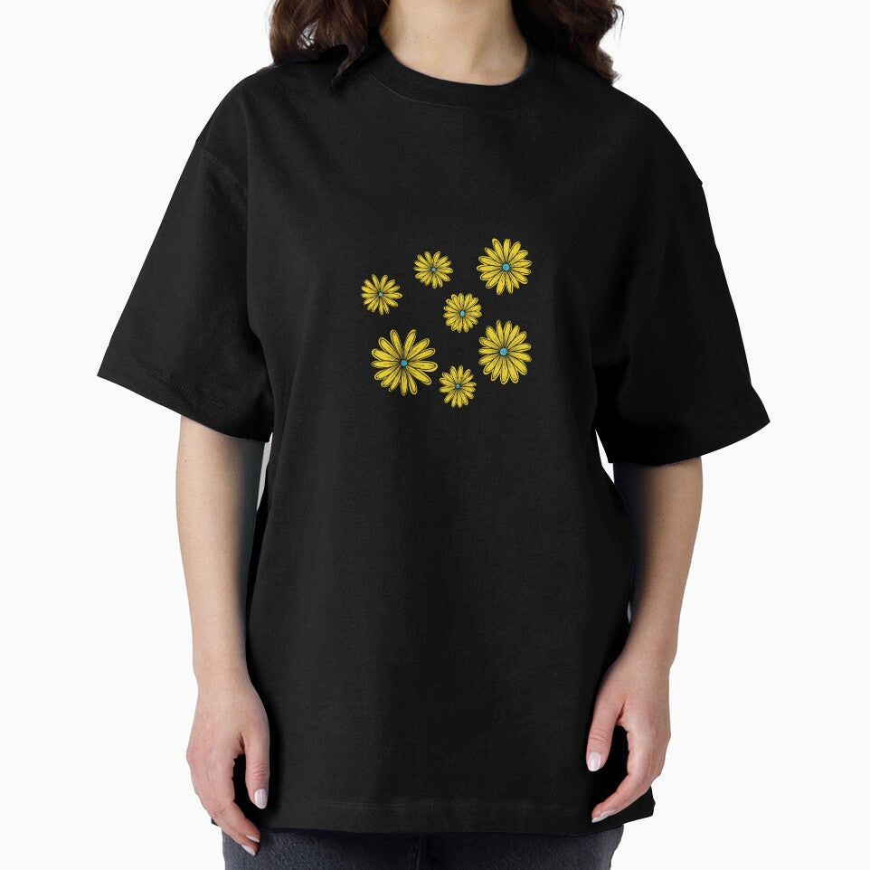 Y2K neon yellow daisy flowers sticker- cyberpunk flowers by Aesthetica-1