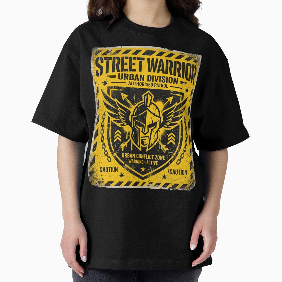 Street Warrior T-Shirt – Urban Streetwear Graphic Tee – Minimal Football Terrace Style by Street Warrior Clothing