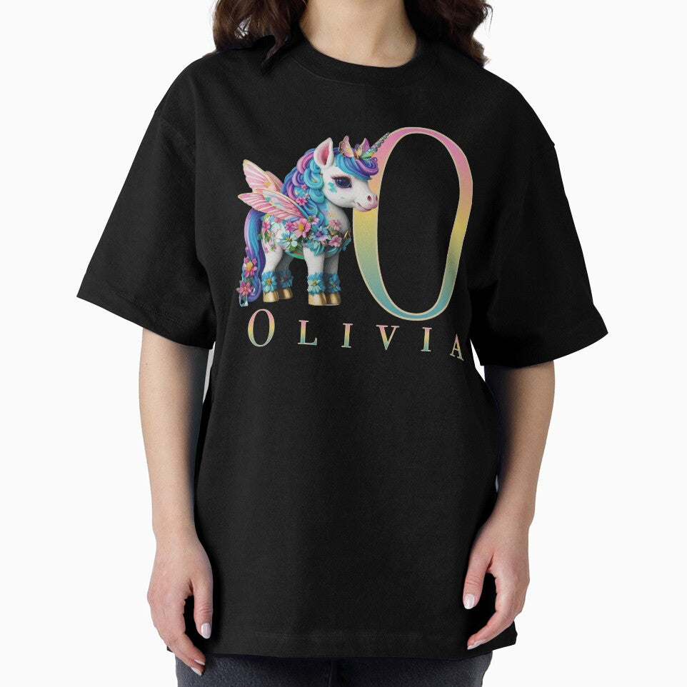 Olivia name with a cute unicorn by Lubellebubble20