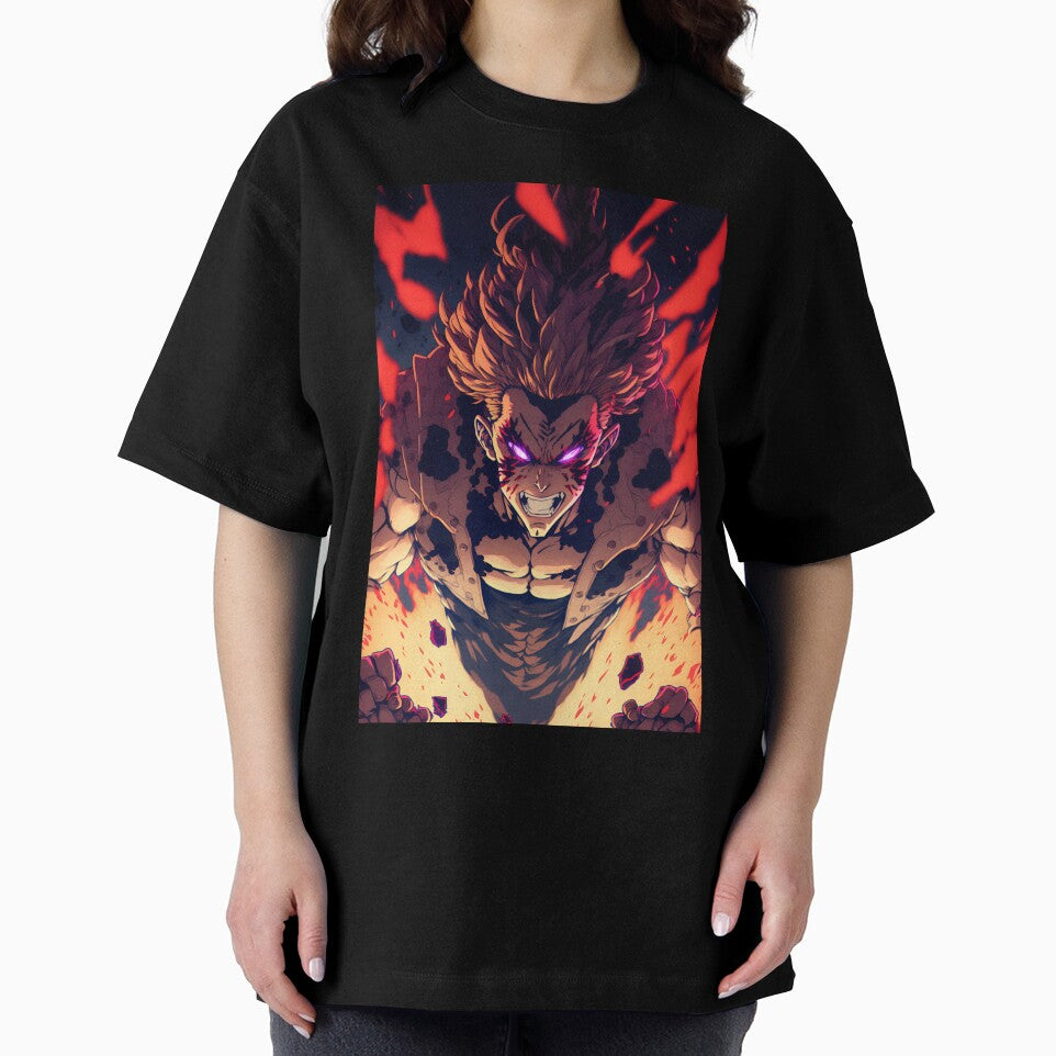 Anime Demon hero Ascending from Hell by Bubblebuk