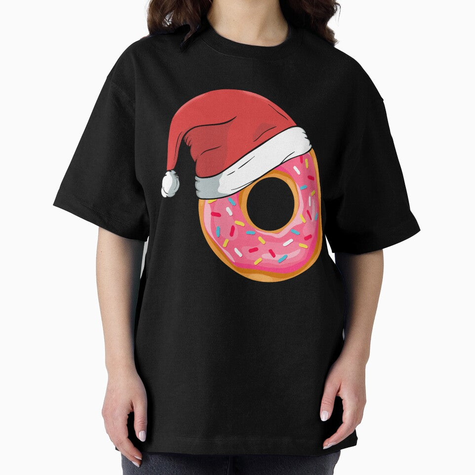Funny Donuts Santa Claus Christmas Xmas Holiday T-shirts Tee Gift by mrsmitful