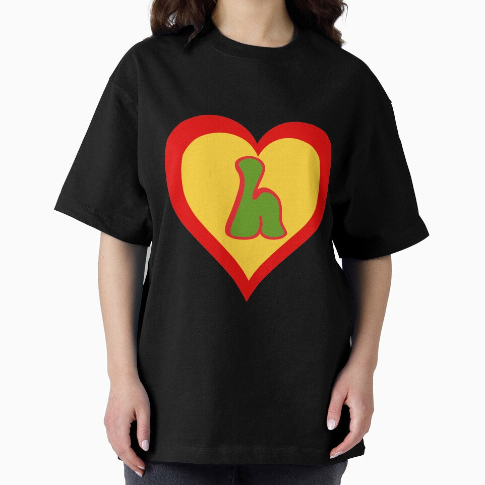Heart in multicolor design with h in centre... by anidiots-studio