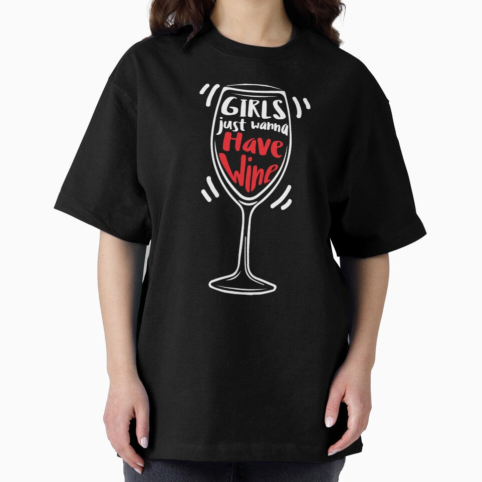 Wine Lover Girls just wanna have wine Birthday Gift Idea by haselshirt