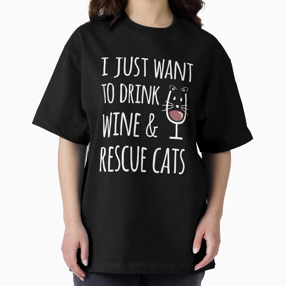 Cat Wine Lover Adopt Rescue Cats Gift for Crazy Cat Lady by djpraxis