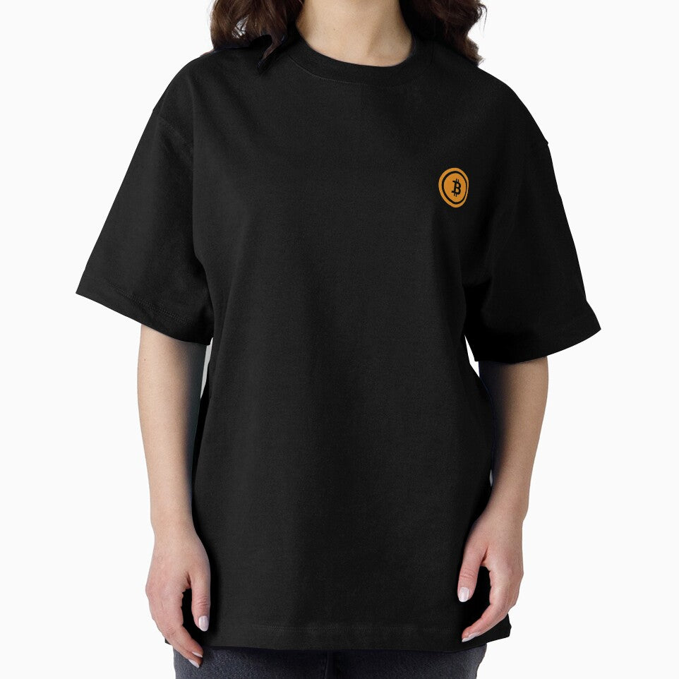 Bitcoin Cryptocurrency Pocket Patch T-Shirt for Men and Women by AllStarMerch