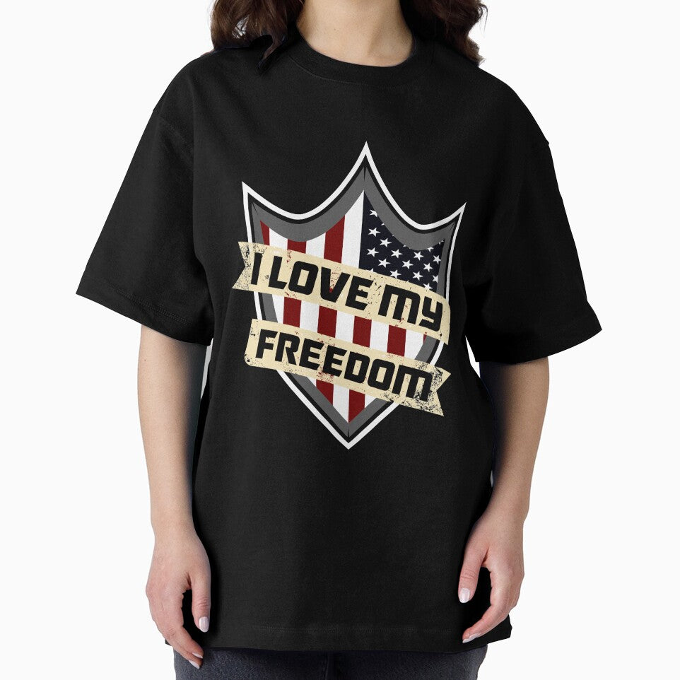 I Love My Freedom T-Shirt for Men and Women by AllStarMerch