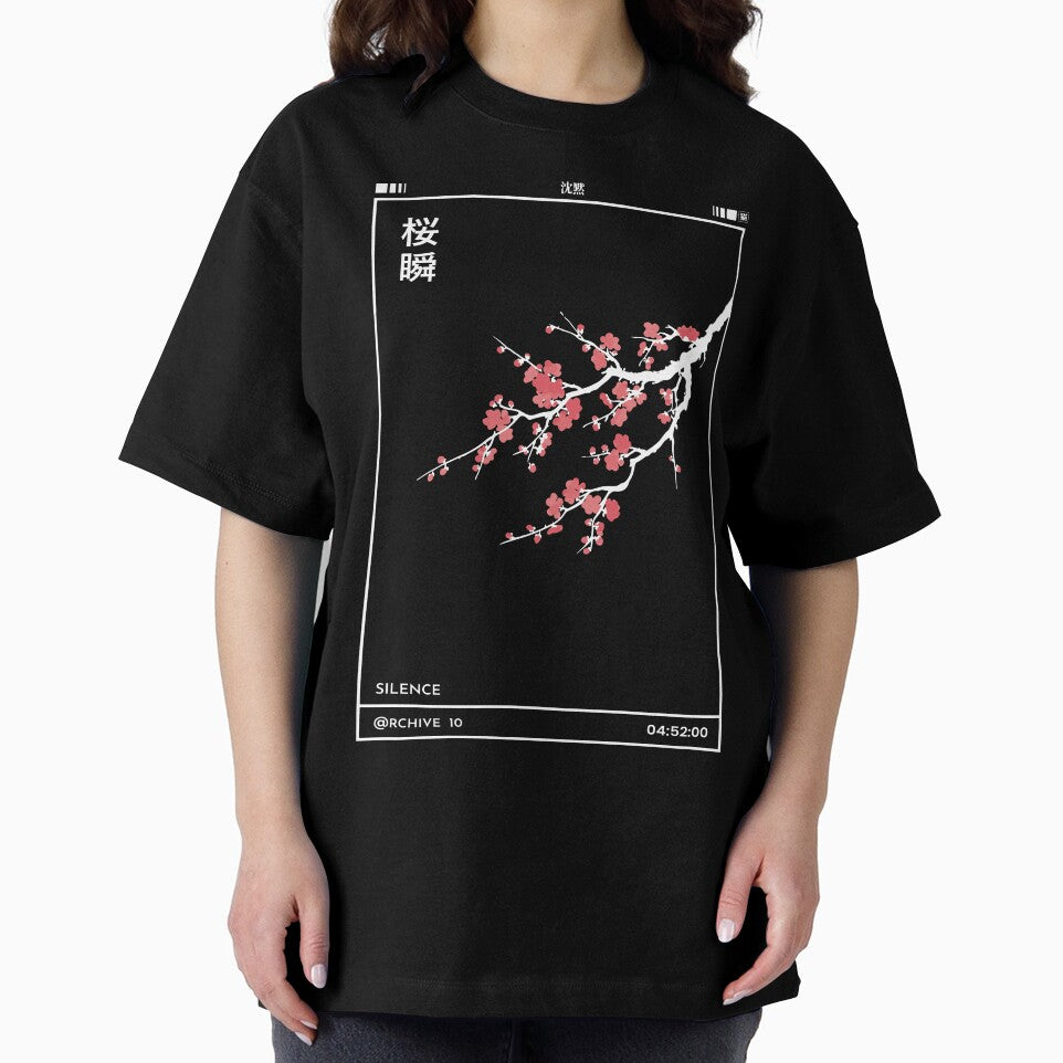Sakura Moment 桜瞬 | Cherry Blossom Shirt | Japanese Sakura Flower Design by Cats&Kanji