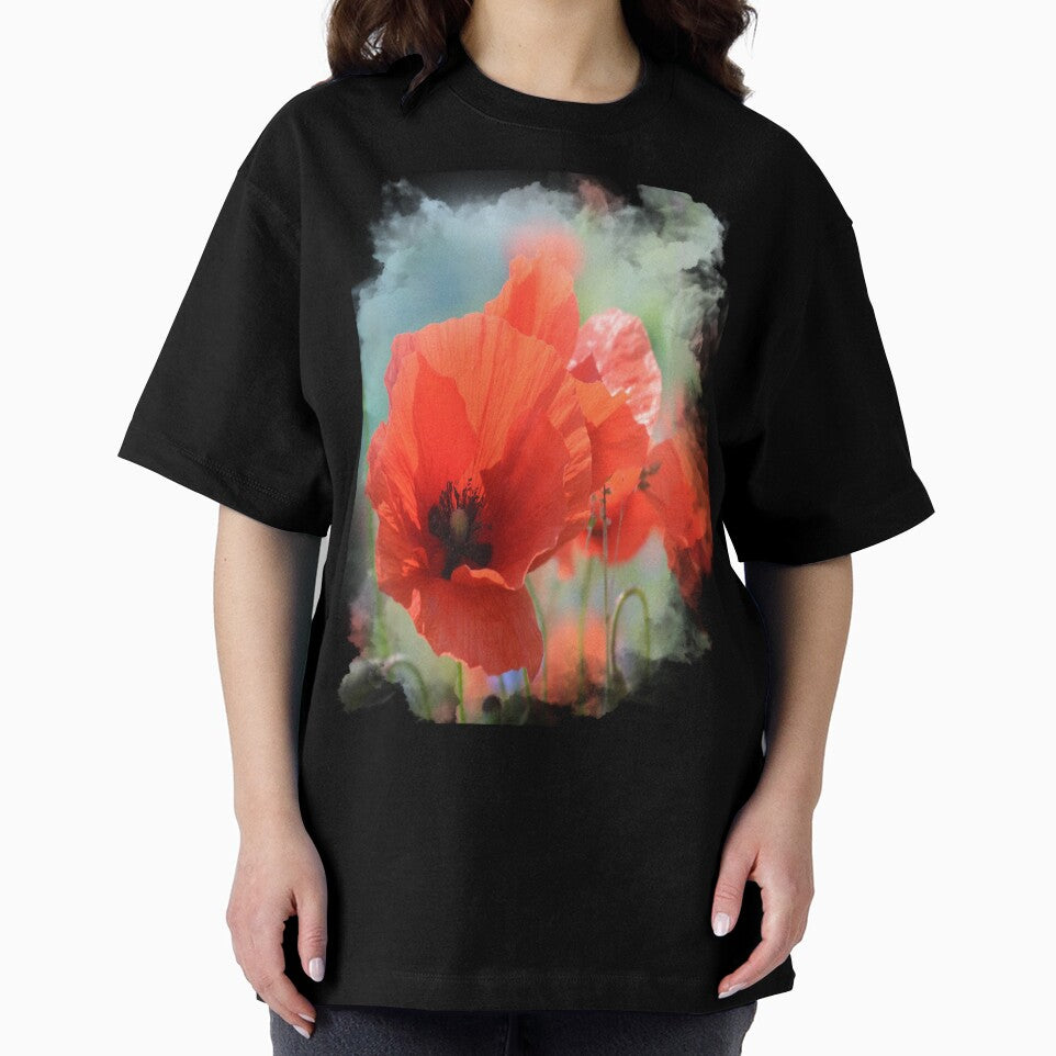 Colorful Poppy Floral Graphic by Paula Helit