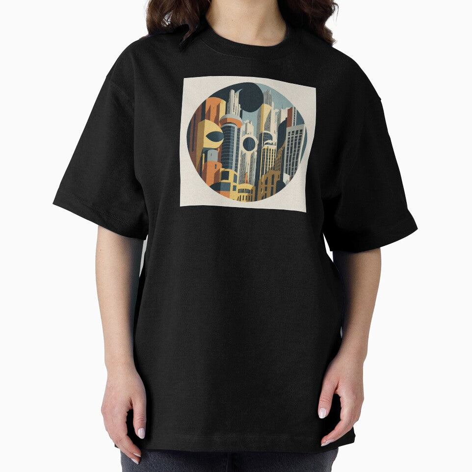 Circular futuristic city | geometric buildings by Phoenix-Textile