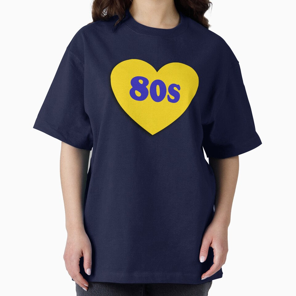 I love the 80s - Retro 1980s iridescent heart by Inspirationmotivation