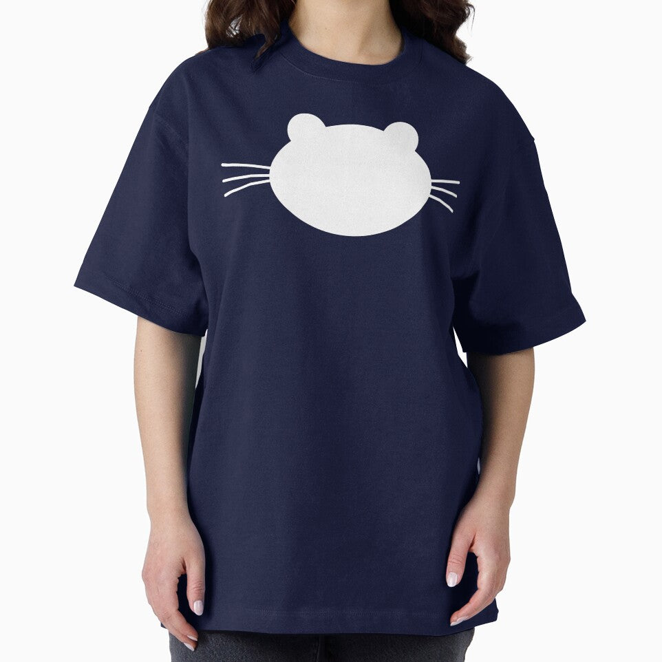Cute White Cat Face with Big Whiskets by Smart-Arts