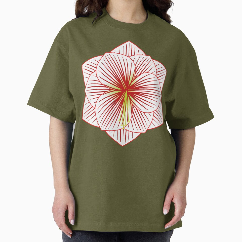 Amaryllis - White on Chartreuse by marieofroumania