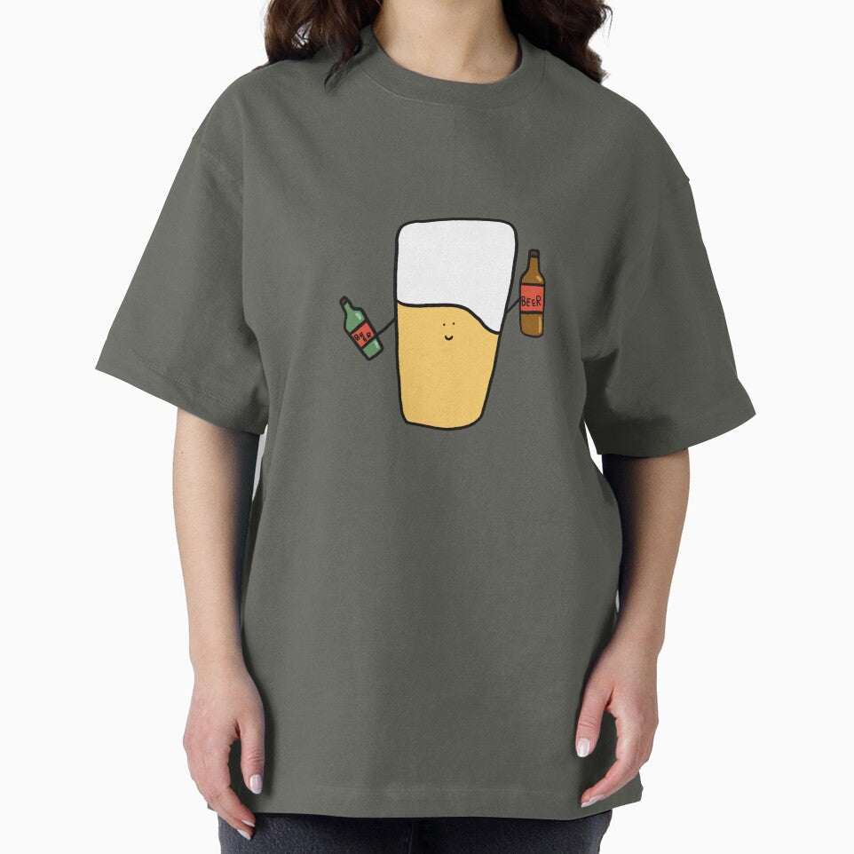 Mr. Beer Cute Anime Drink Gift Logo Character T Shirt Japanese Kawaii by Marinaaa010