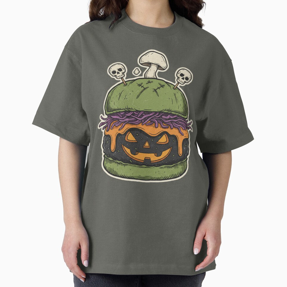 Halloween Burger Vintage- Extra Rotten by Too Kool Designing