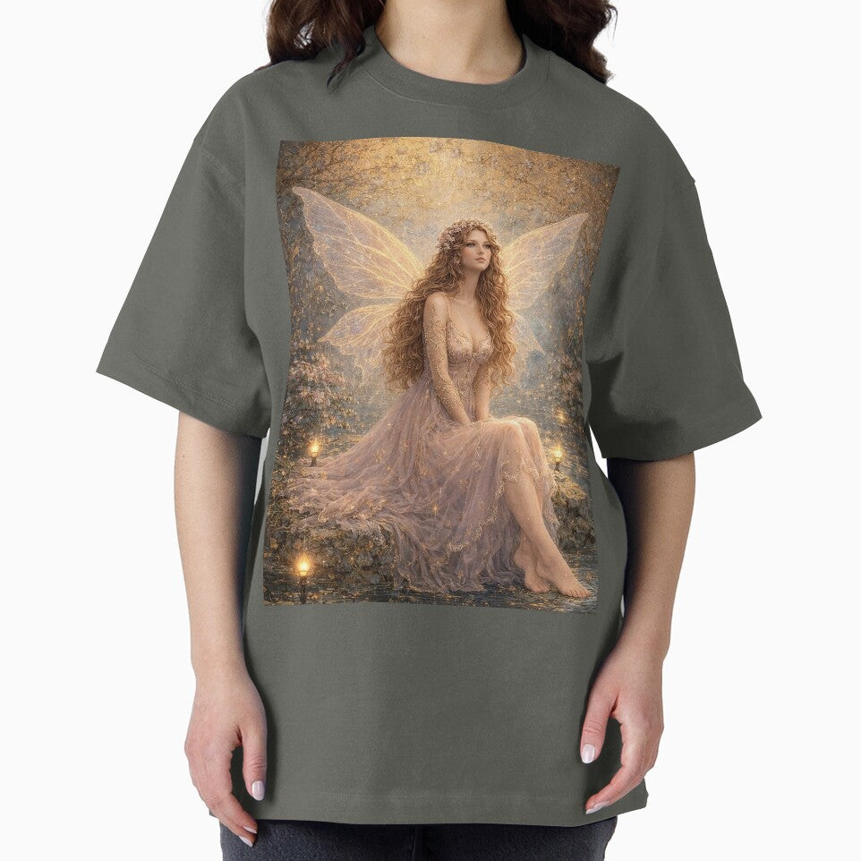 Dreamy Celtic Fairy in Soft Golden Tones by doinitzart