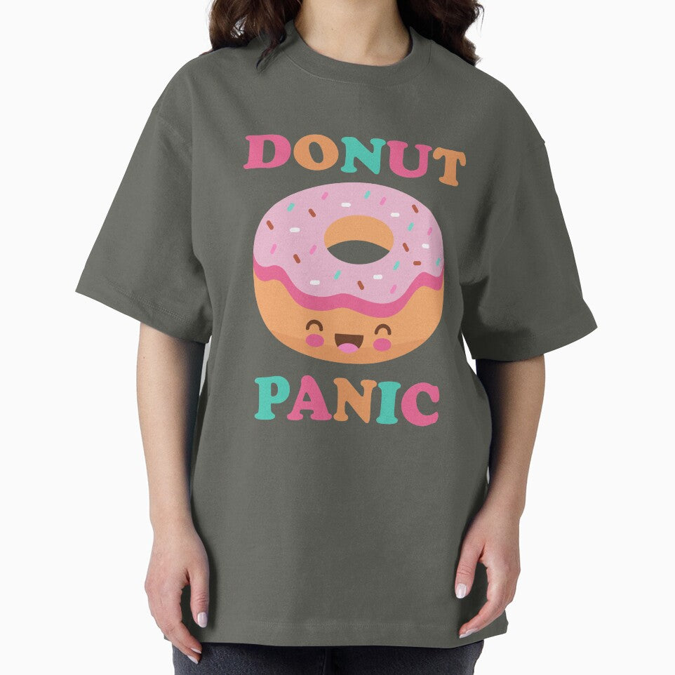 Donut Panic Funny Donuts Cute Kawaii Doughnut Retro Japanese by gkao